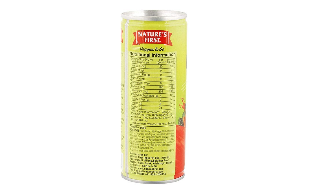 Nature's First Veggies To go    Tin  240 millilitre